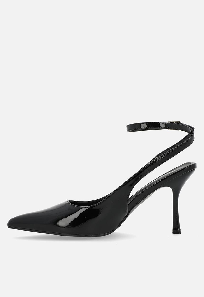 Public Desire - Sweet talk slingback heel - black patent
