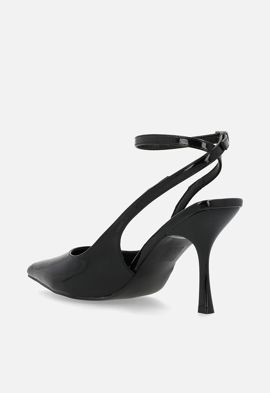 Public Desire - Sweet talk slingback heel - black patent