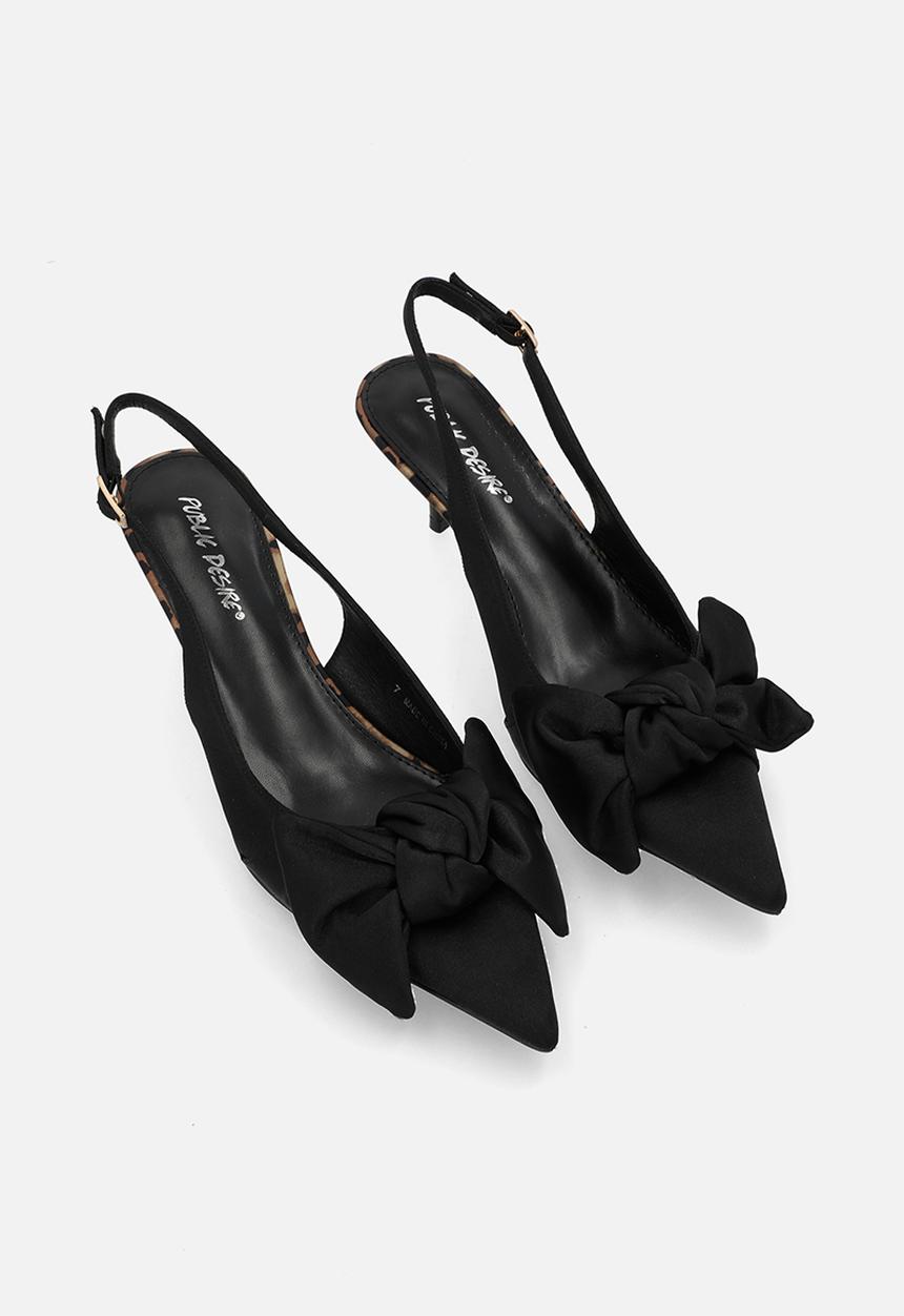 Public Desire - Iris slingback heel - black