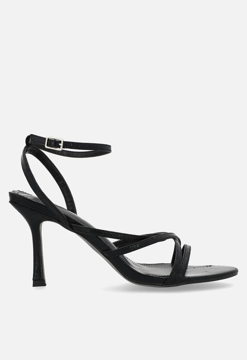 Public Desire - Free spirit strappy heel - black