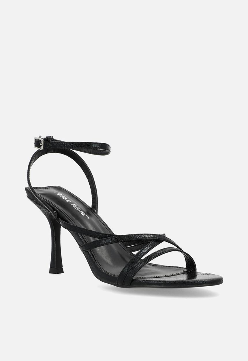 Public Desire - Free spirit strappy heel - black