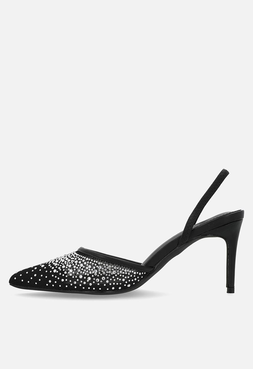 Public Desire - Rochie slingback heel - black