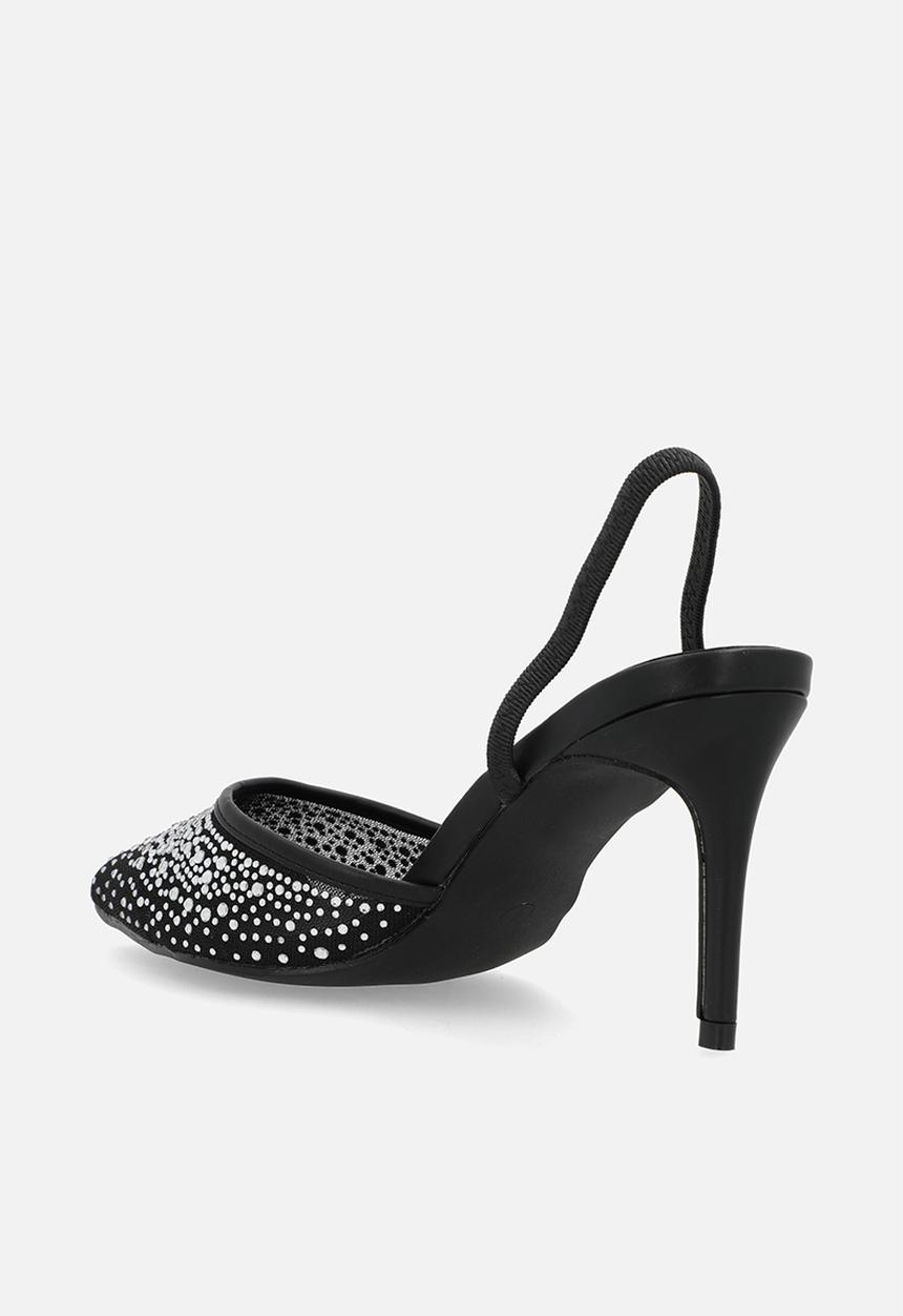 Public Desire - Rochie slingback heel - black