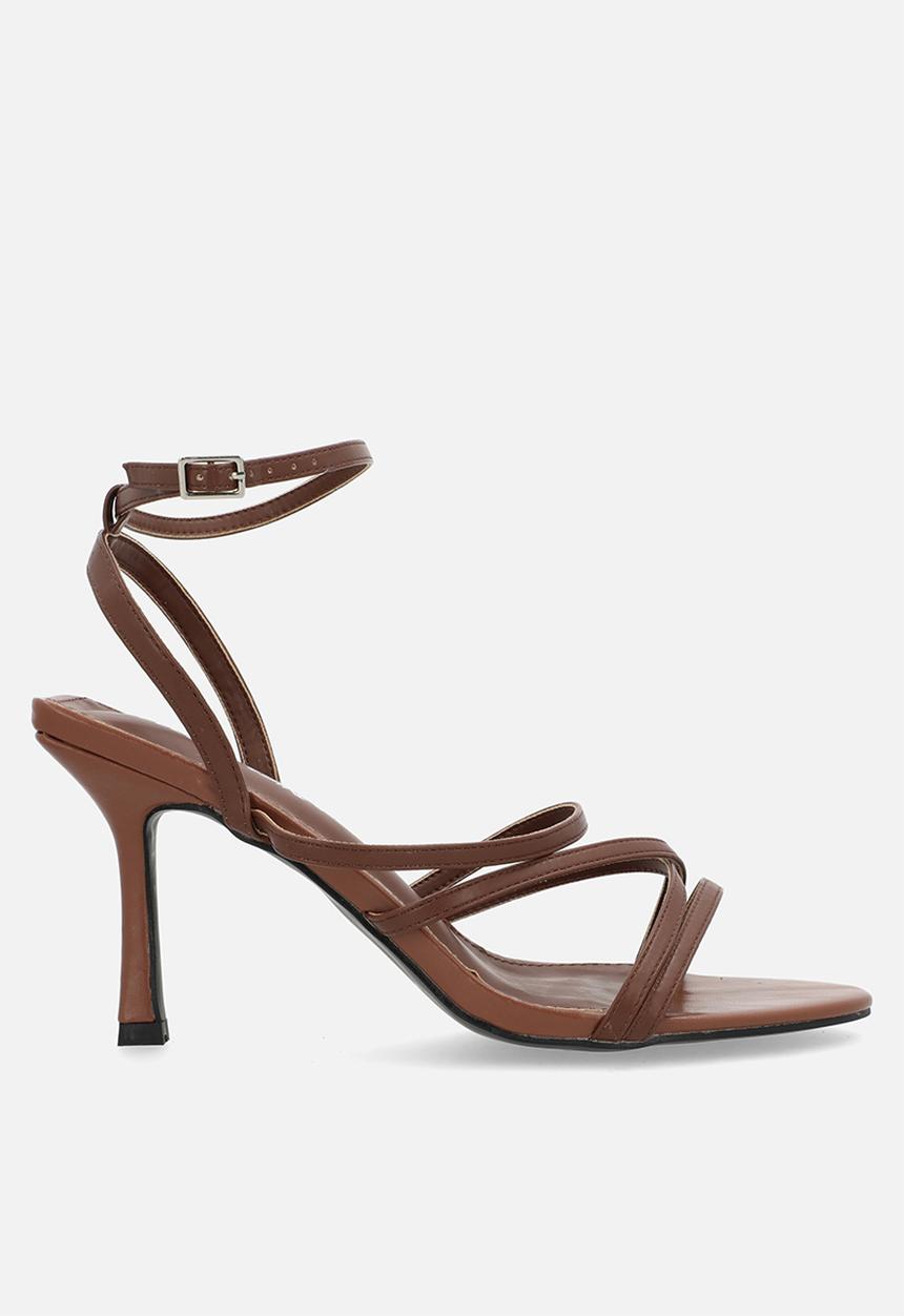 Public Desire - Free spirit WF ankle strap - chocolate