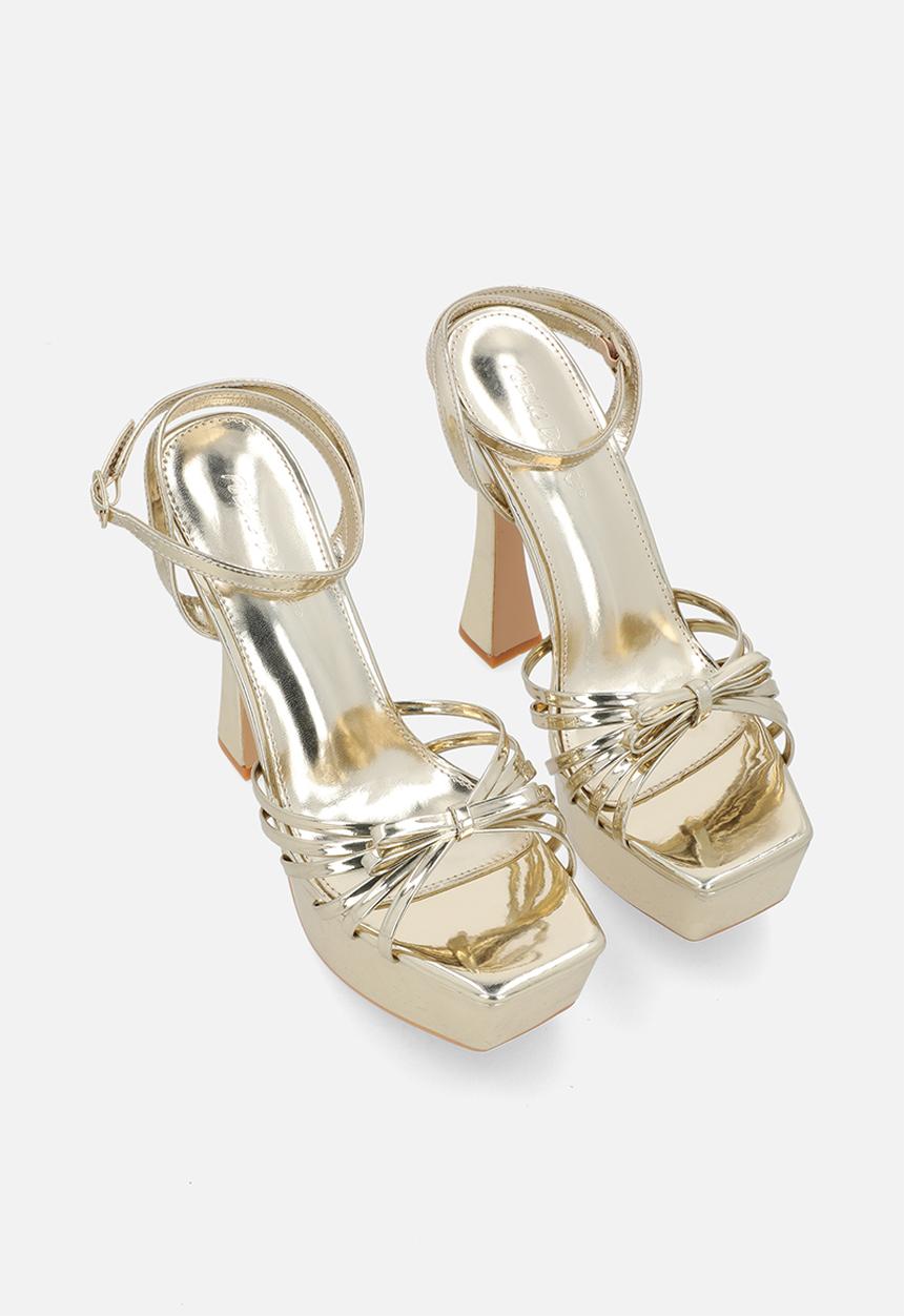 Public Desire - Blissy platform heel - gold