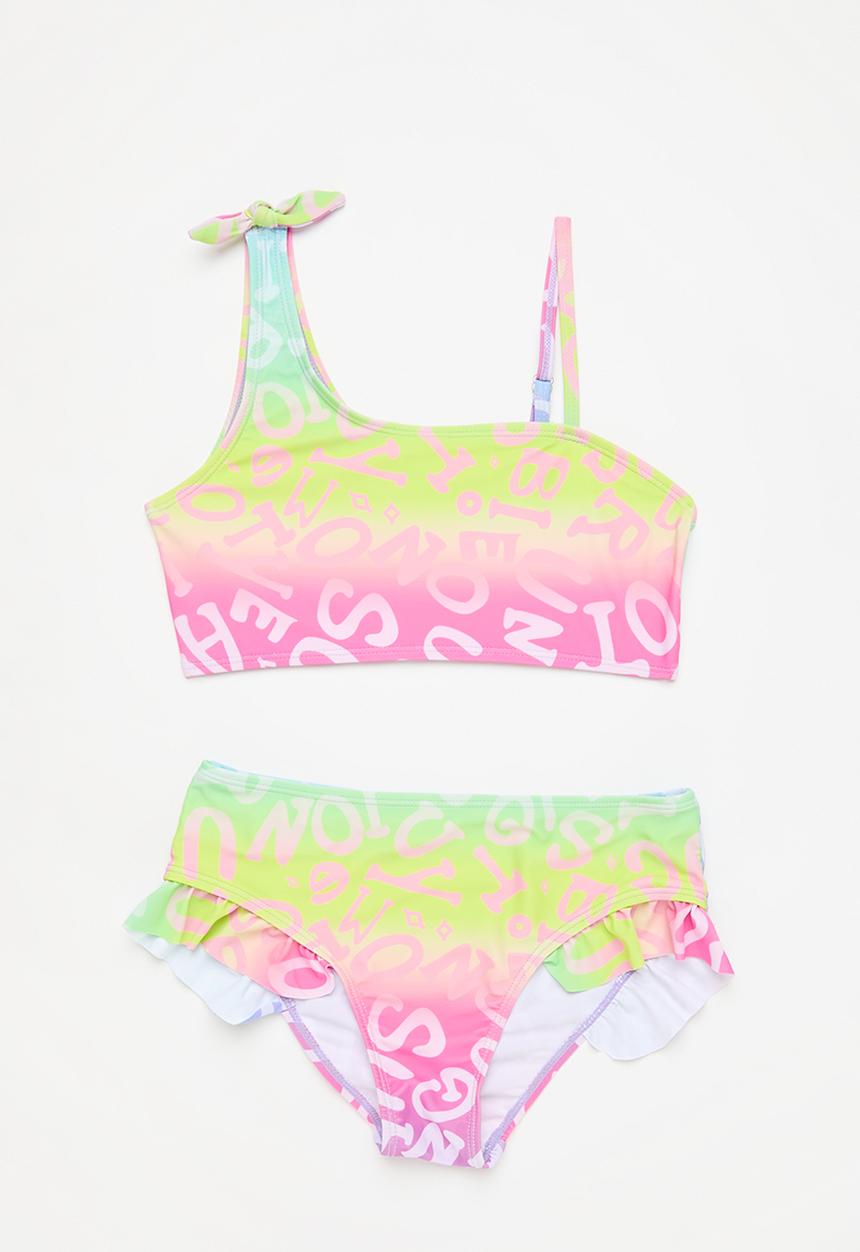 Pop Candy - Shoulder tie bikini set - multi