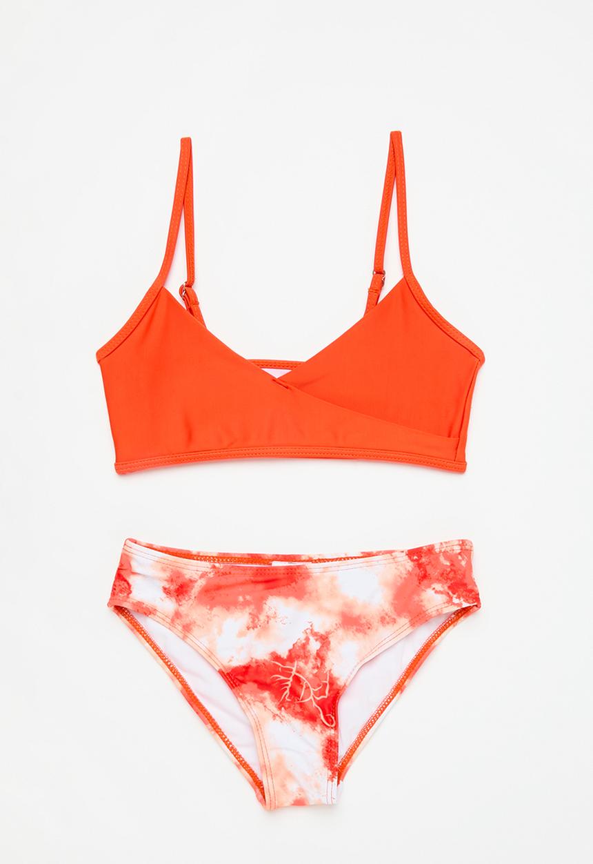 Pop Candy - Bikini set - orange & white