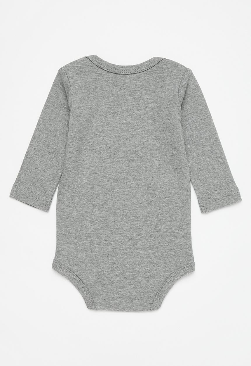 Pop Candy - Long sleeve romper - grey