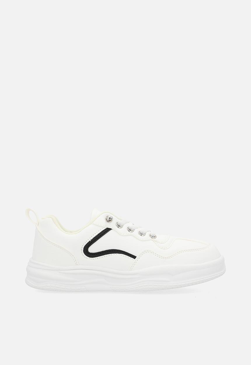 Pop Candy - Older boys lace sneakers - white