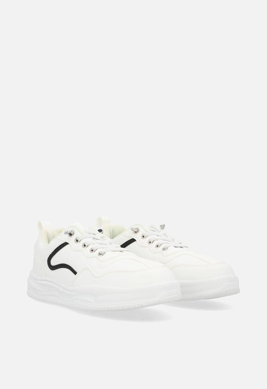 Pop Candy - Older boys lace sneakers - white