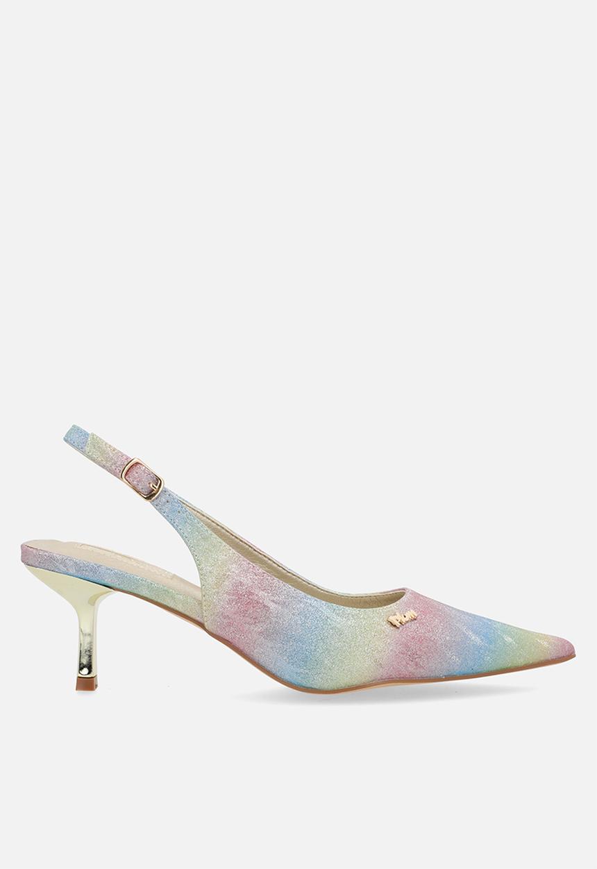 Plum - Smart slingback heel - blue ombre