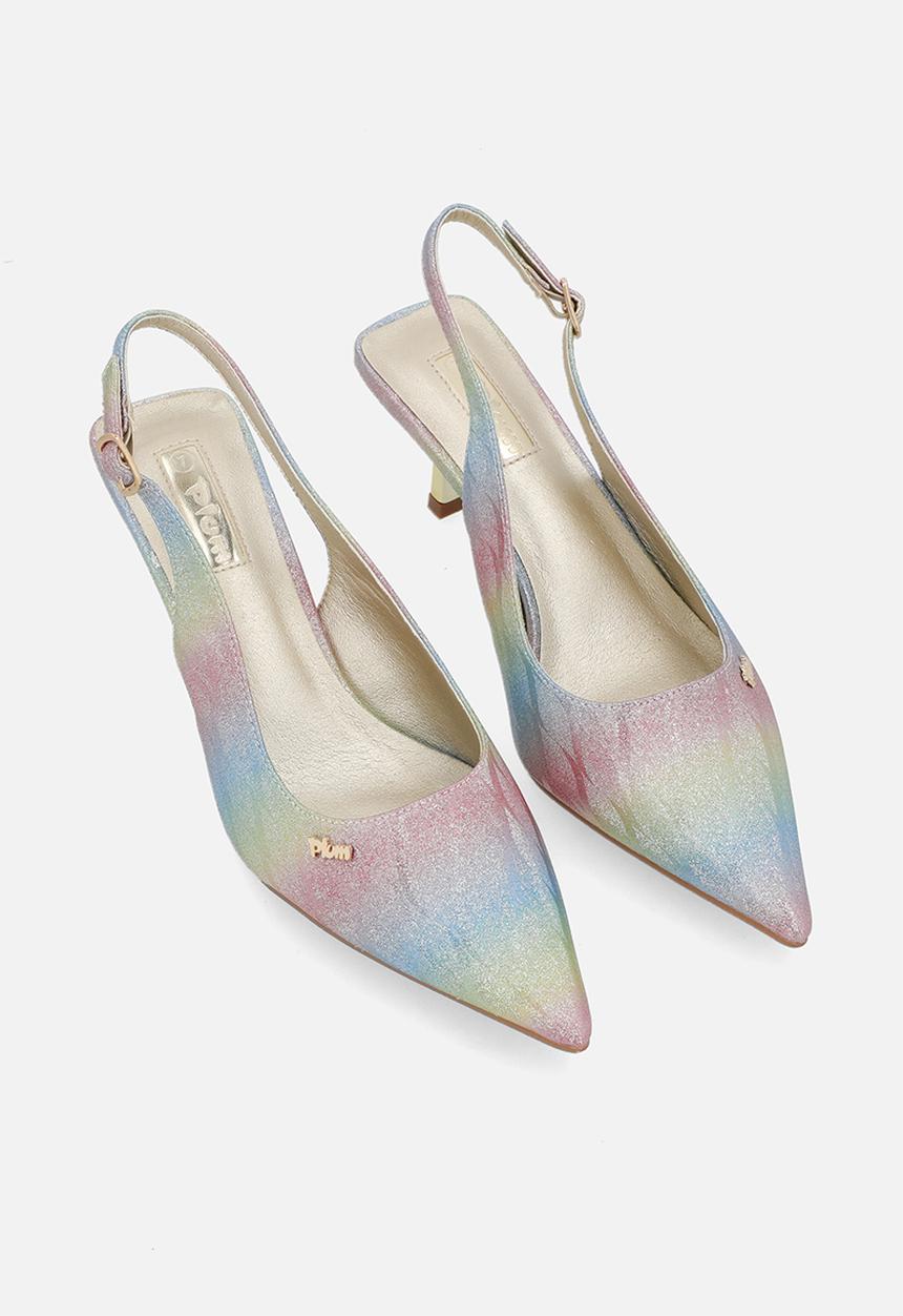 Plum - Smart slingback heel - blue ombre