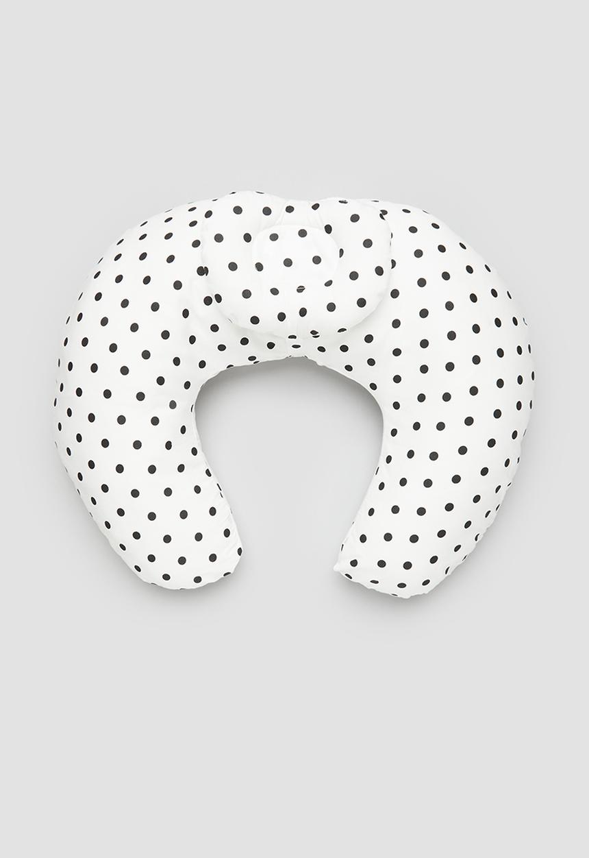 Pop Candy - Polka dot nursing pillow-black & white