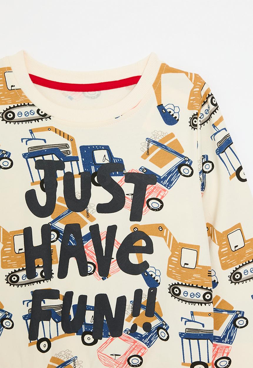 Pop Candy - Printed sweat top - cream