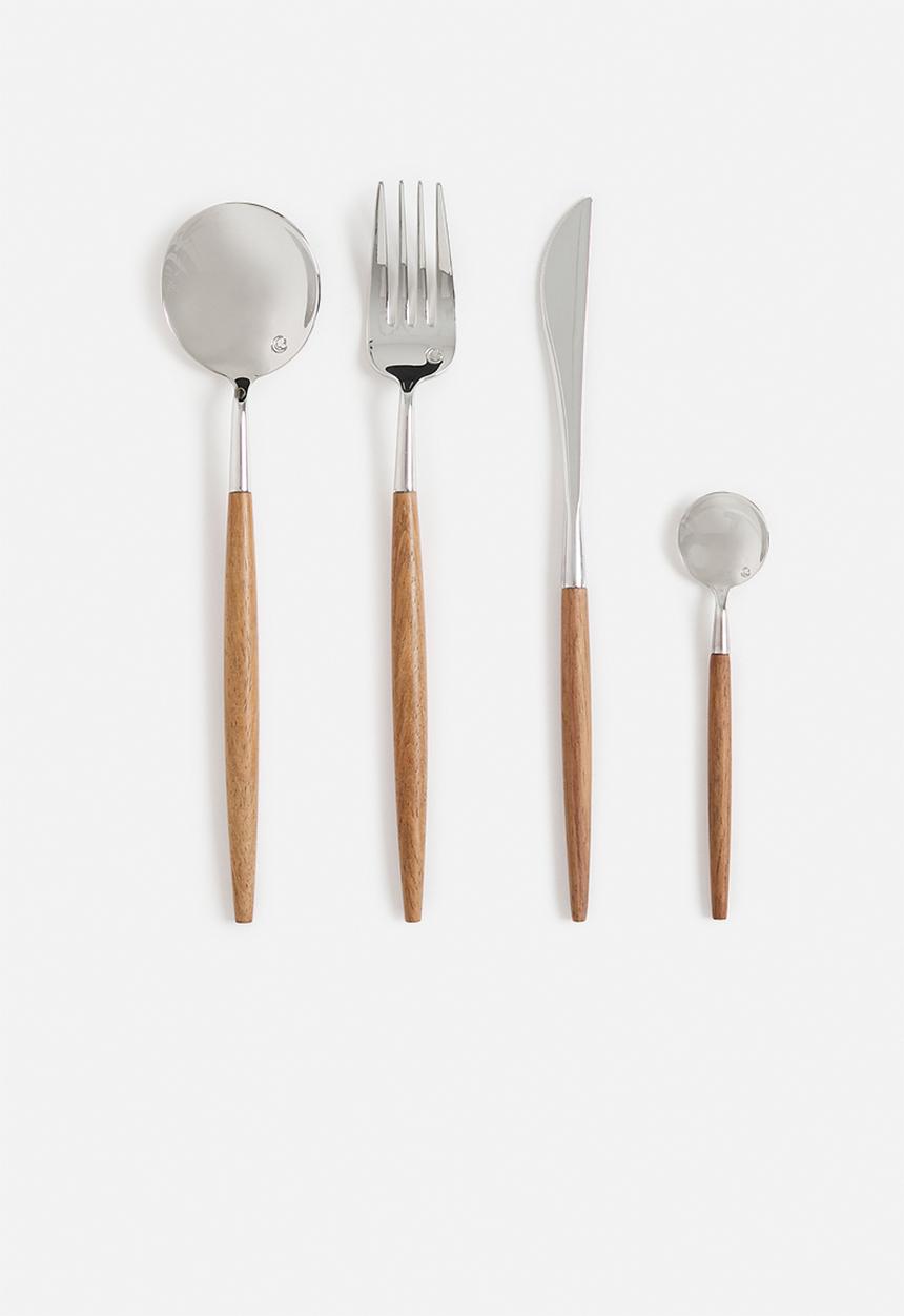 Nicolson Russell - California 16 Piece Cutlery Set - Brown