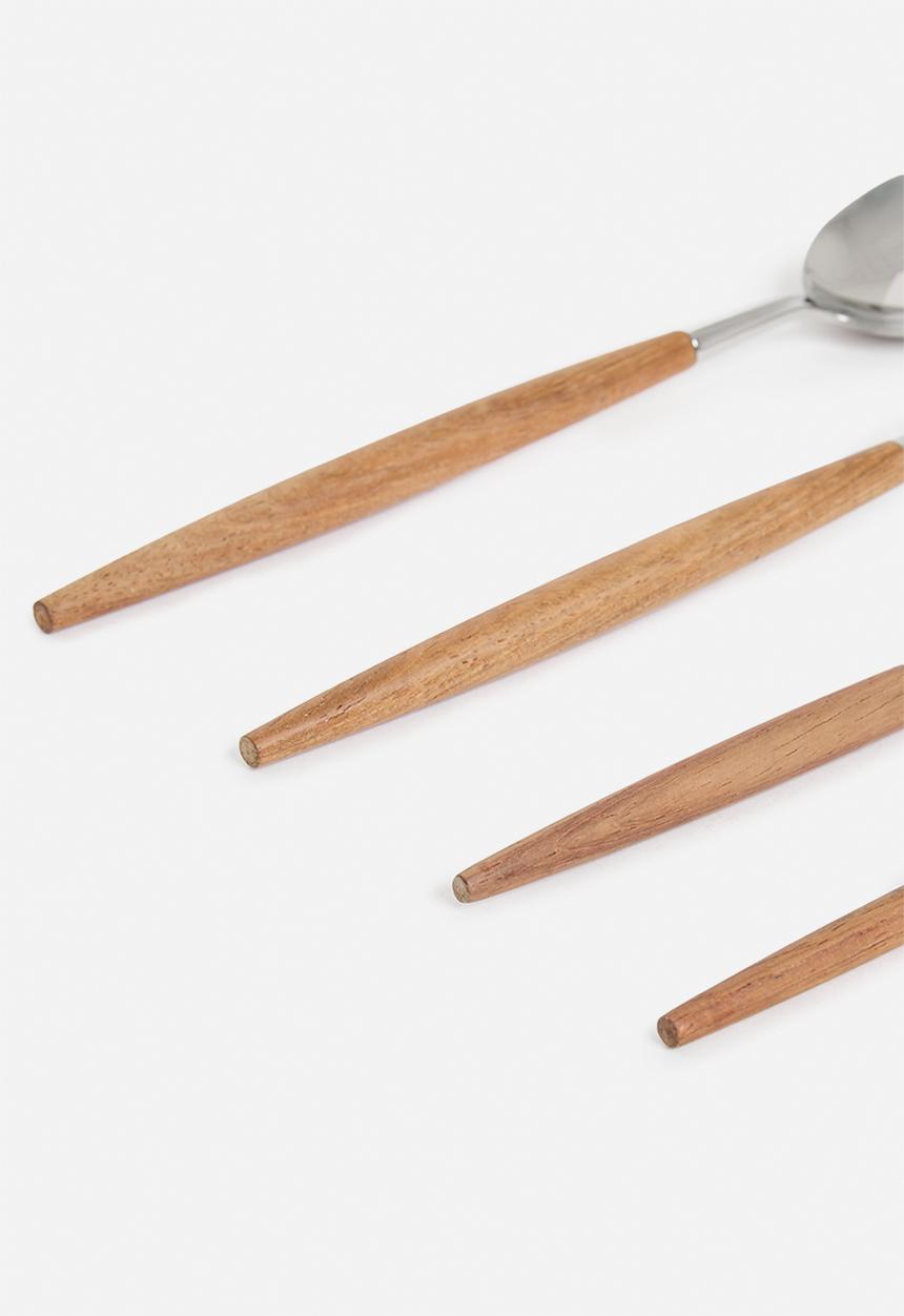Nicolson Russell - California 16 Piece Cutlery Set - Brown