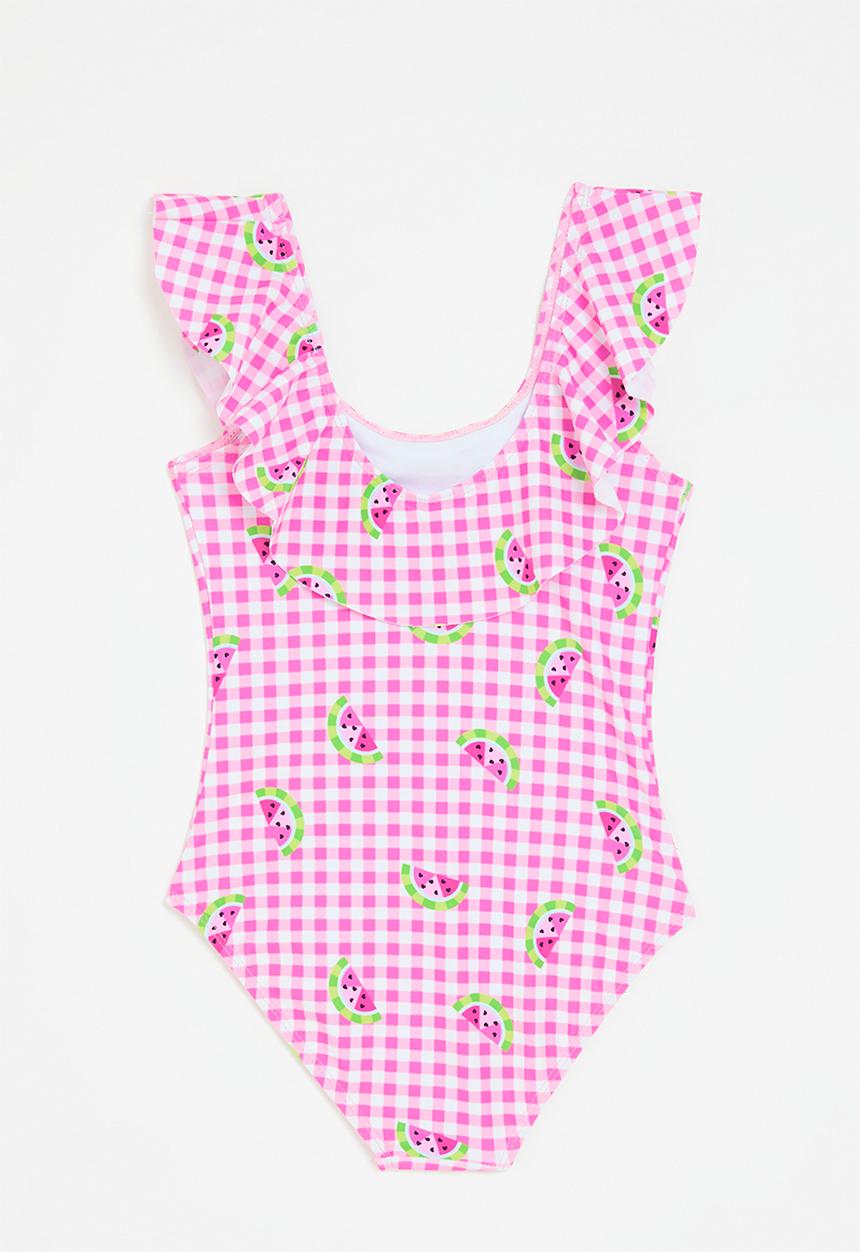 Pop Candy - Frilled swimsuit - pink