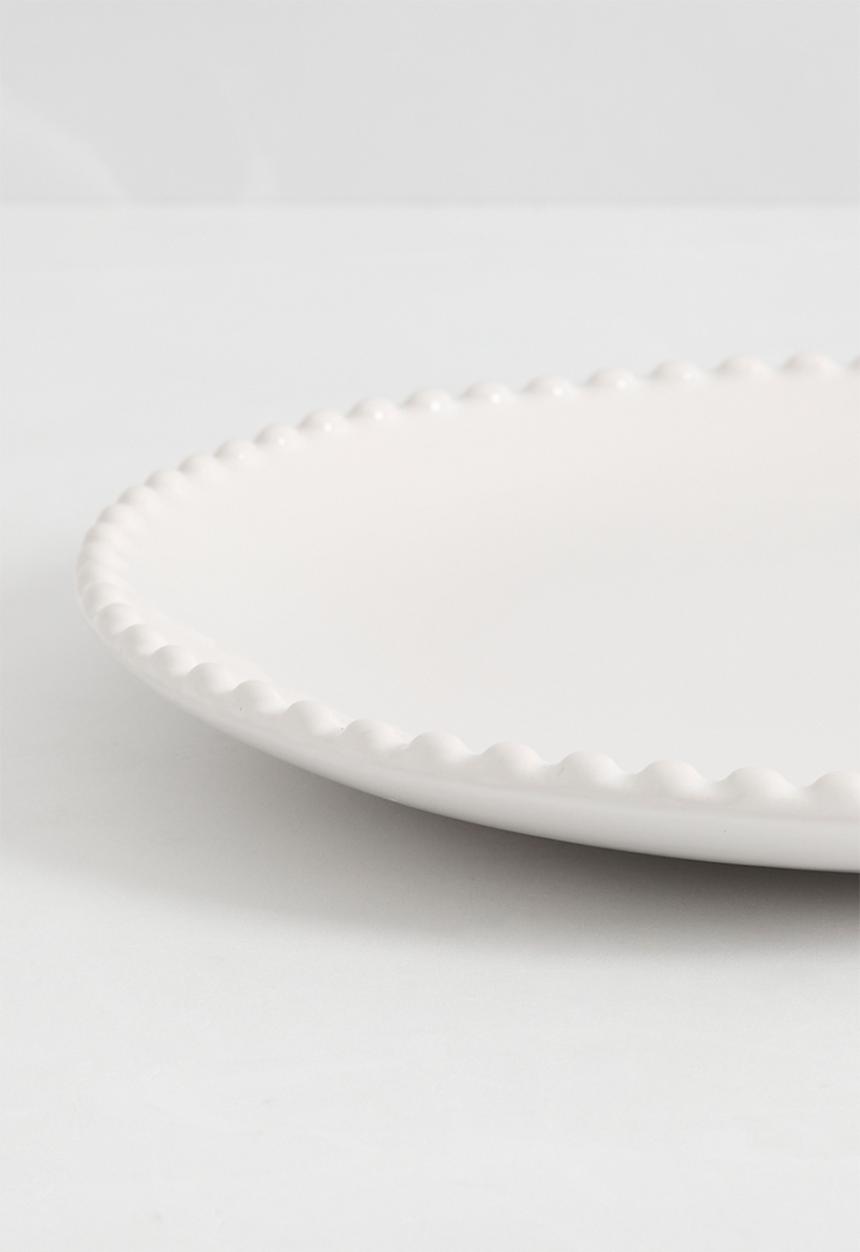 Sixth Floor - Boba side plate set of 4 - white