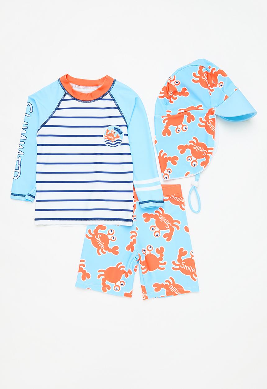 Pop Candy - 3 Piece swimming set - orange & blue
