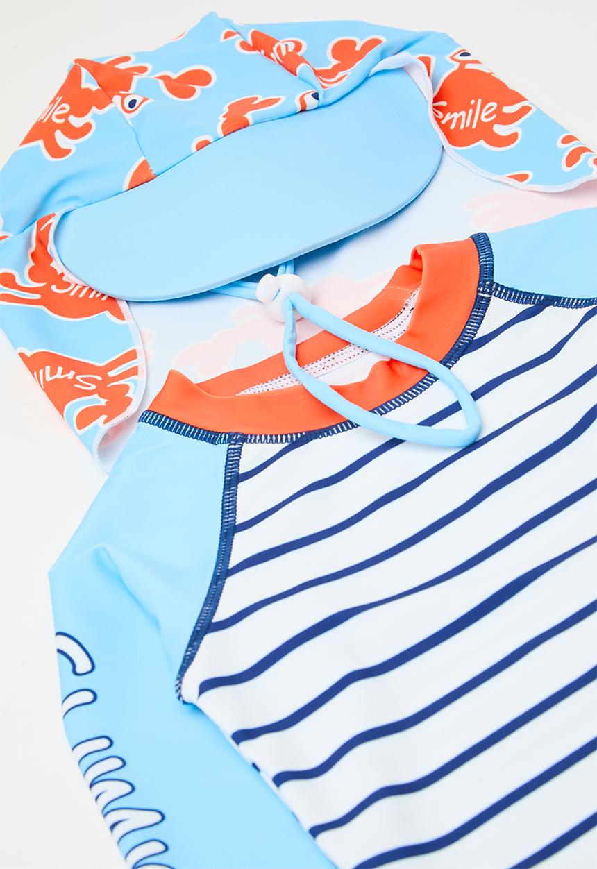 Pop Candy - 3 Piece swimming set - orange & blue