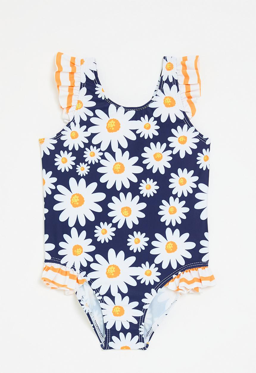 Pop Candy - Floral one piece swim set - blue