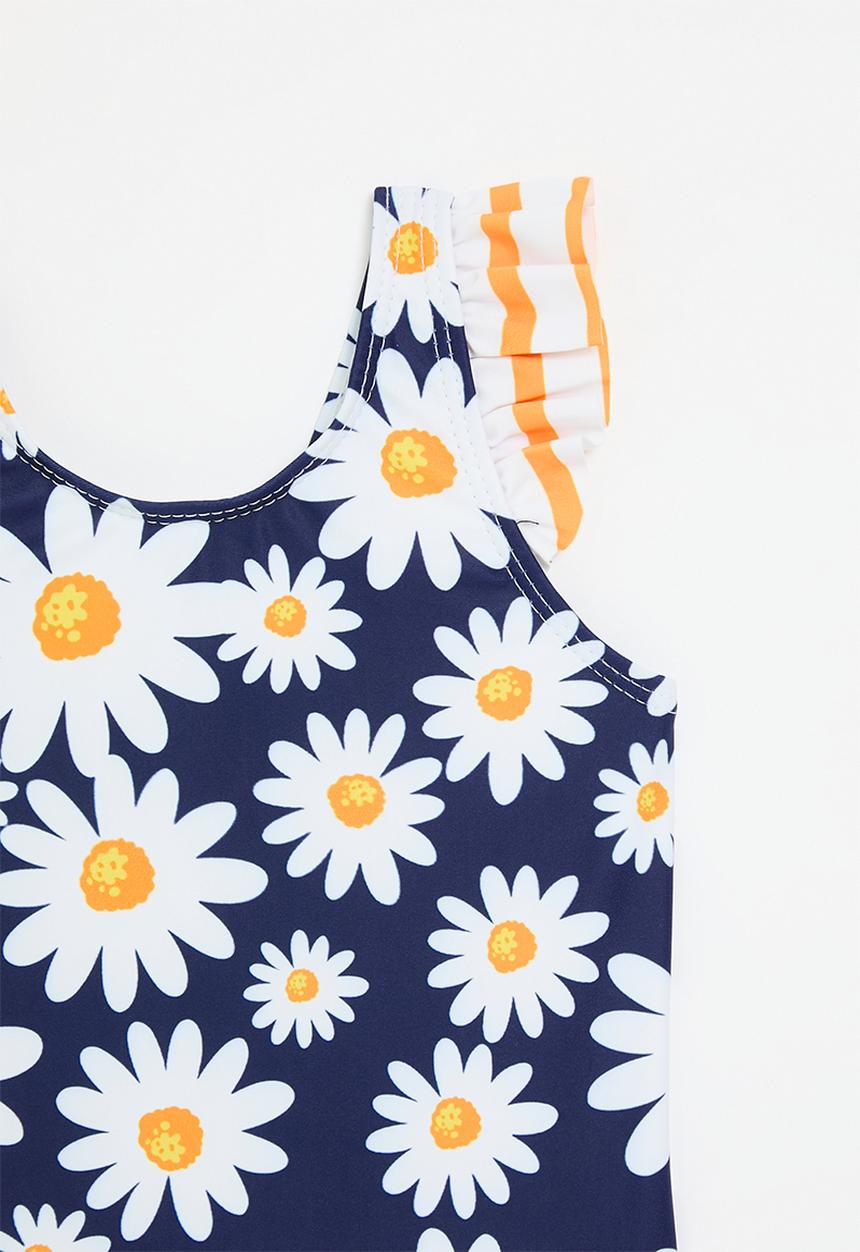 Pop Candy - Floral one piece swim set - blue