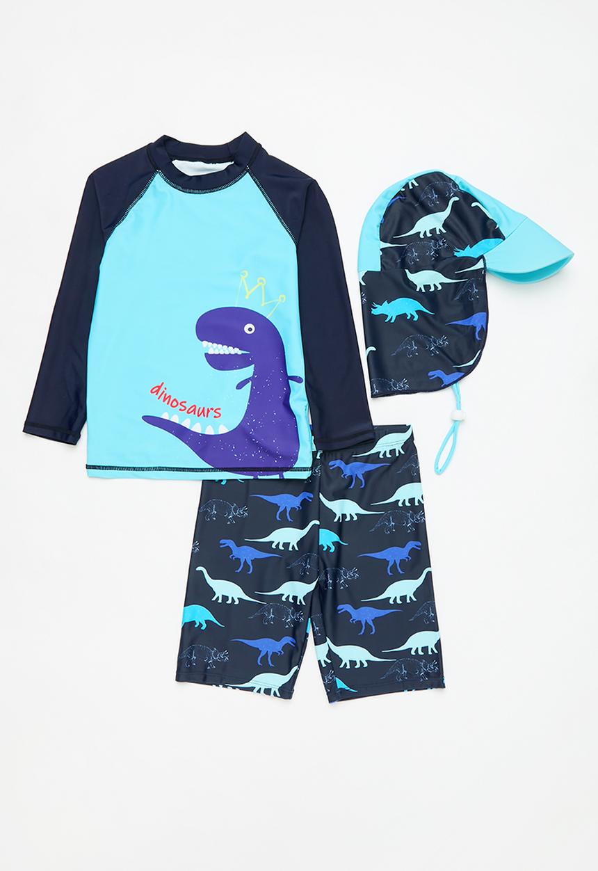 Pop Candy - 3 Piece swimming set - light & dark blue