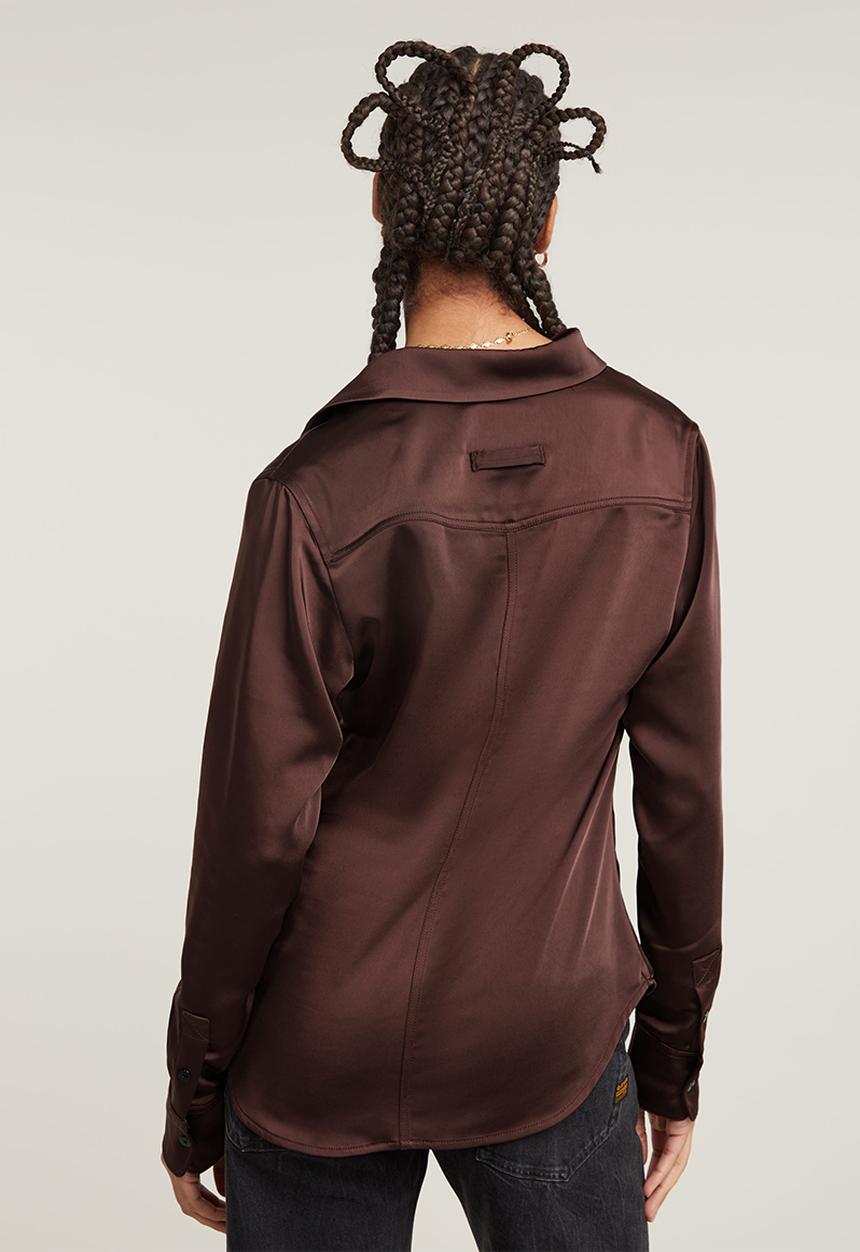 G-STAR - Slim Shirt l\s wmn - Red