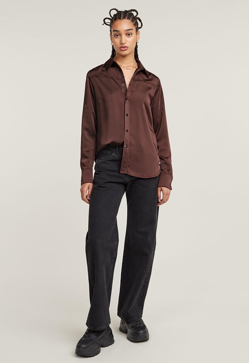 G-STAR - Slim Shirt l\s wmn - Red