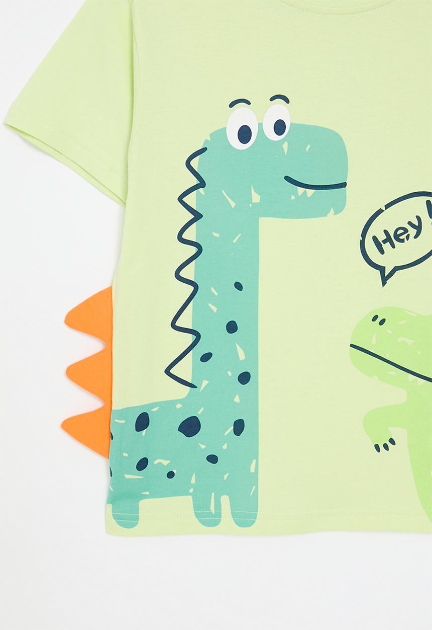 Pop Candy - Printed crew neck tee - green