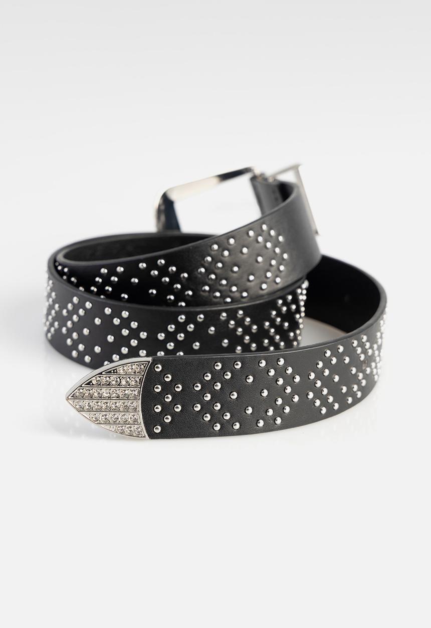 SISSY BOY - Stud type belt - black