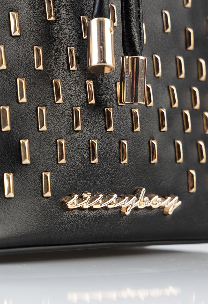 SISSY BOY - Stud bucket bag - black