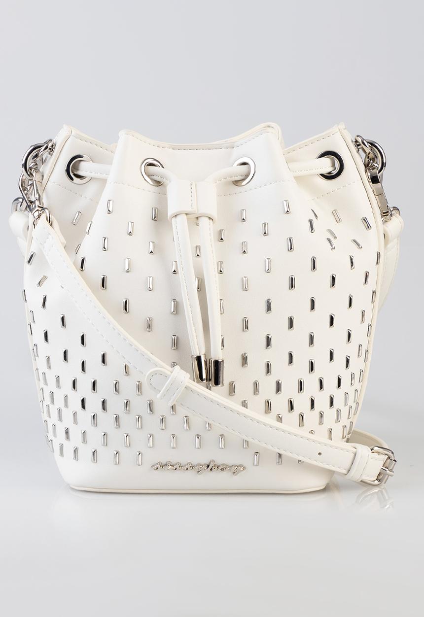 SISSY BOY - Stud bucket bag - cream
