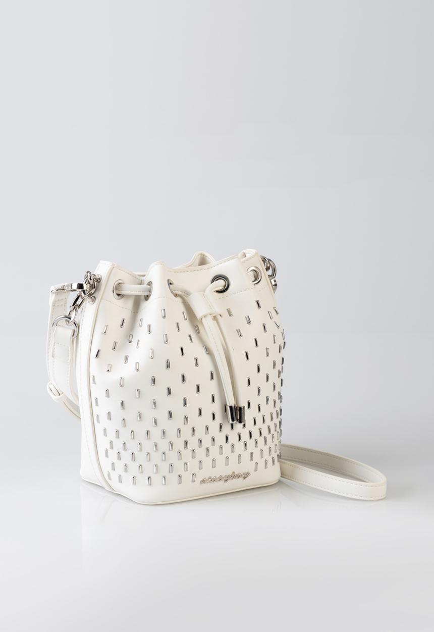 SISSY BOY - Stud bucket bag - cream