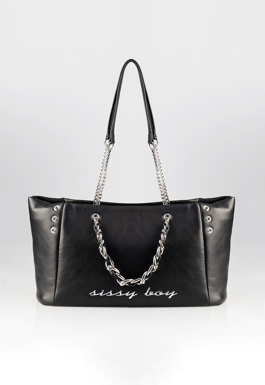 SISSY BOY - Large shopper bag - black
