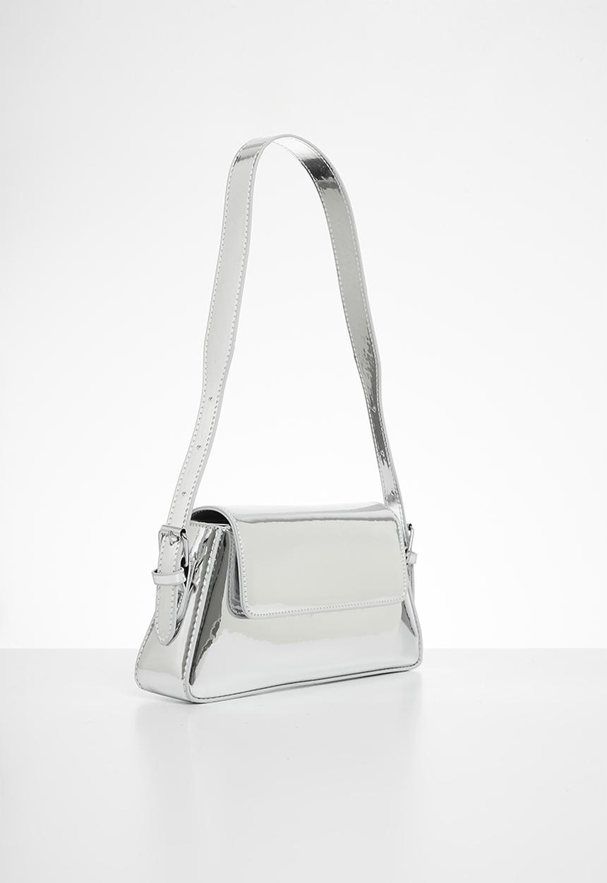 Pop Candy - Mettalic hand bag - silver