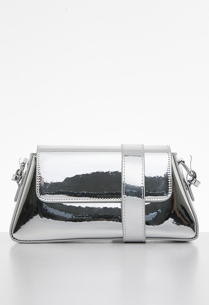 Pop Candy - Mettalic hand bag - silver