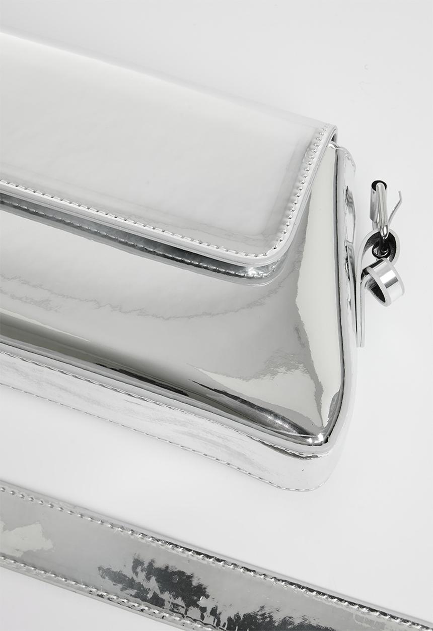 Pop Candy - Mettalic hand bag - silver