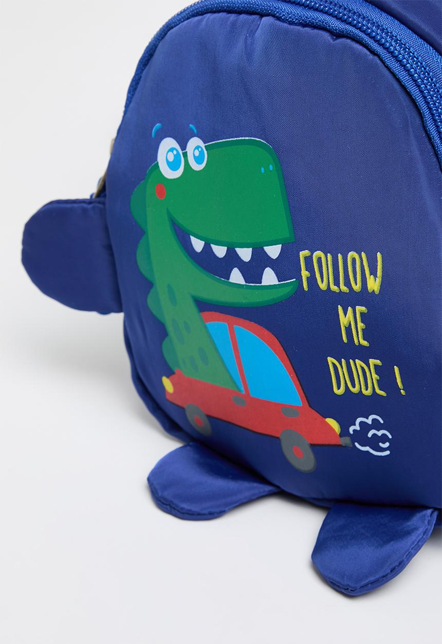 Pop Candy - Dino print cross body bag - royal blue