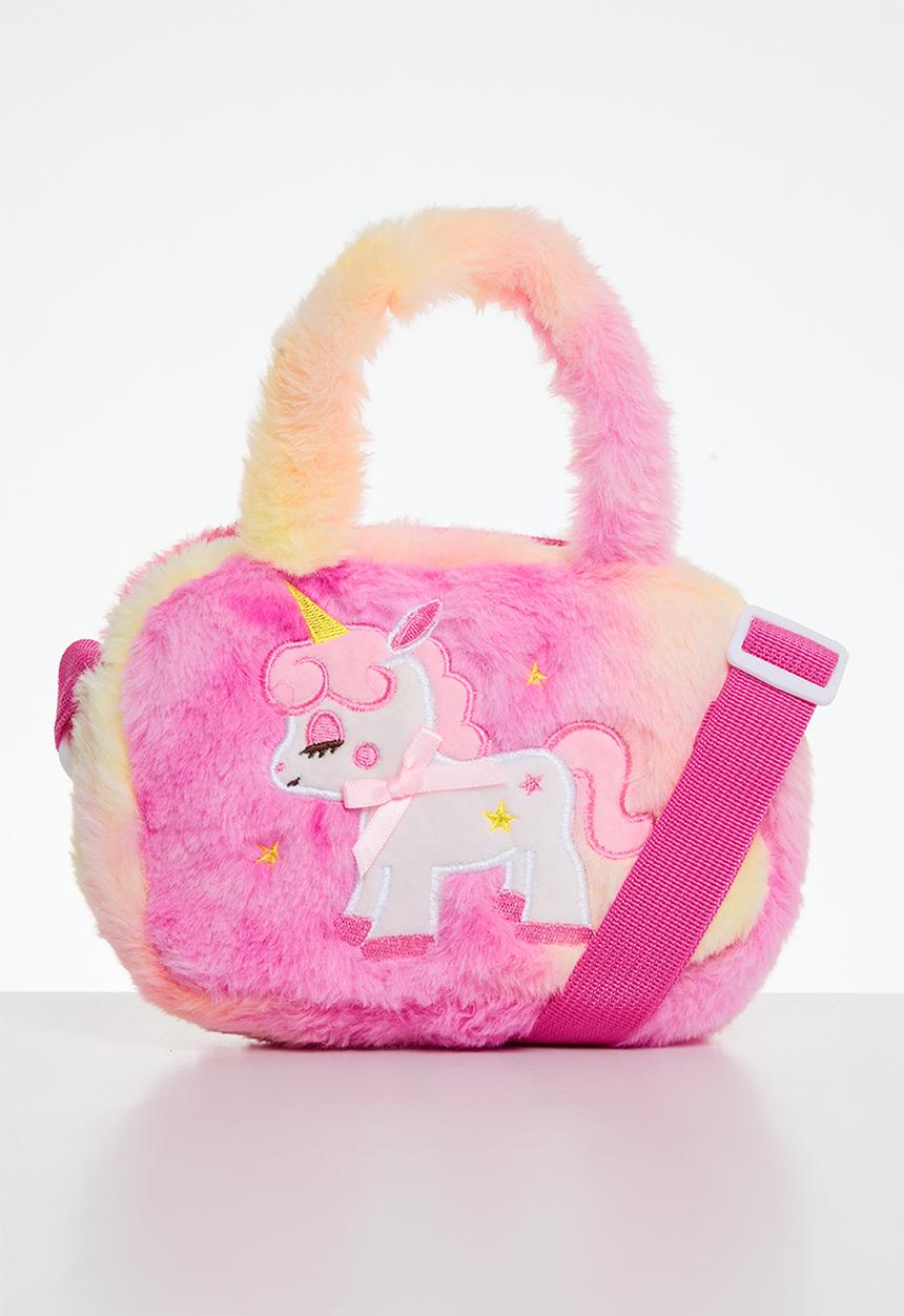 Pop Candy - Plush unicorn crossbody - pink