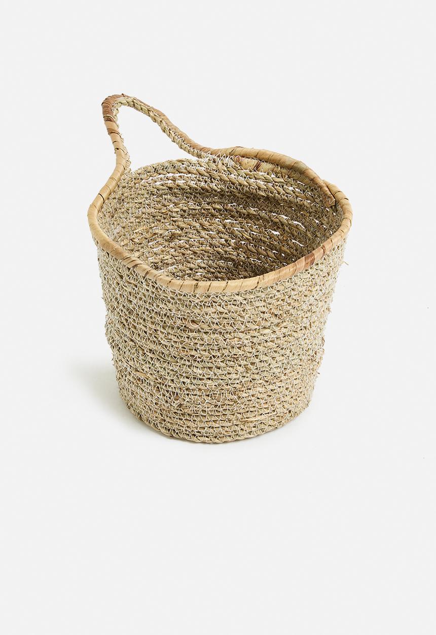 Sixth Floor - Seagrass Hanging basket - neutral