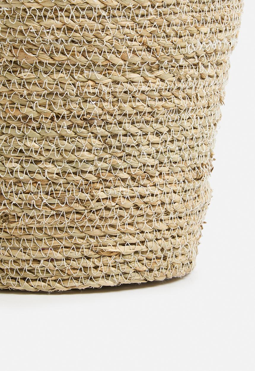 Sixth Floor - Seagrass Hanging basket - neutral