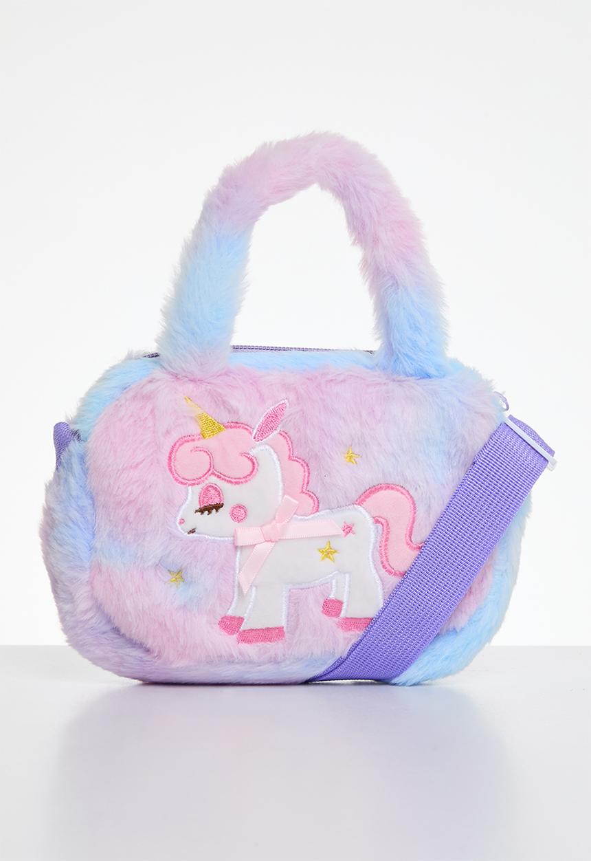 Pop Candy - Plush unicorn crossbody - purple