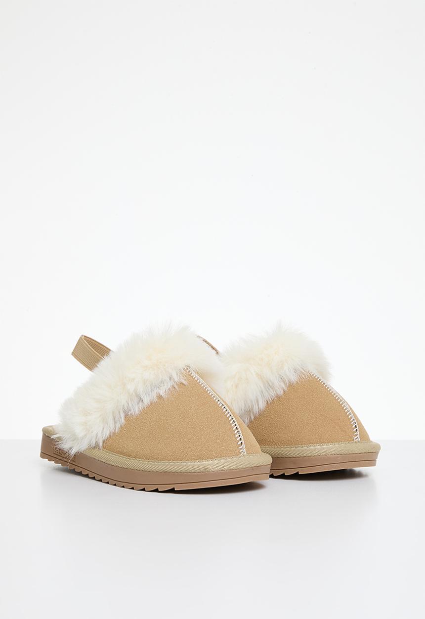 Pop Candy - Shearlin lined sandals - brown
