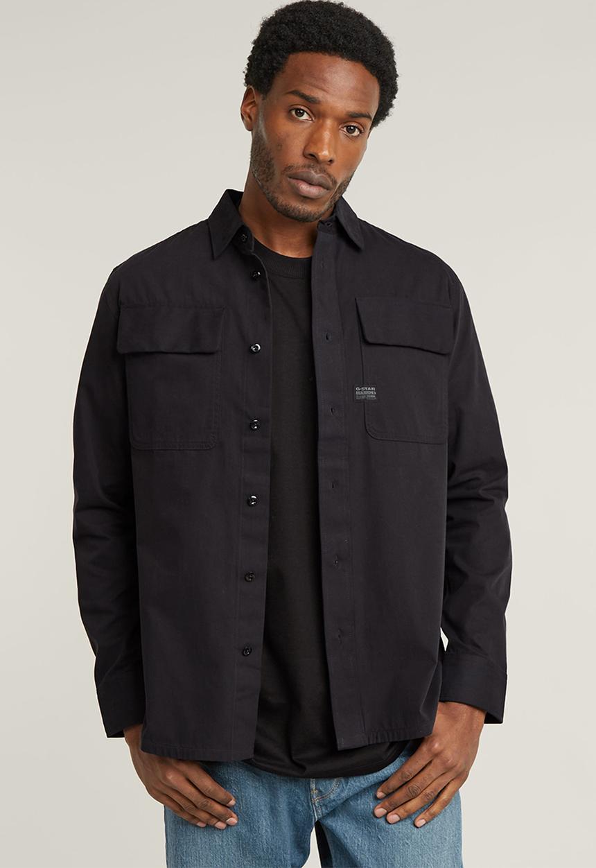 G-STAR - CPO Regular Shirt l\s - dk black