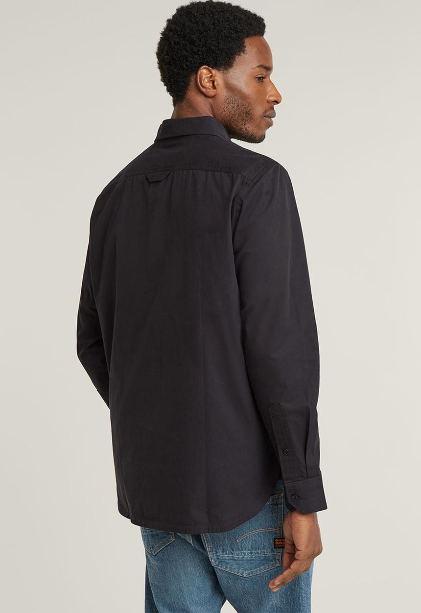 G-STAR - CPO Regular Shirt l\s - dk black