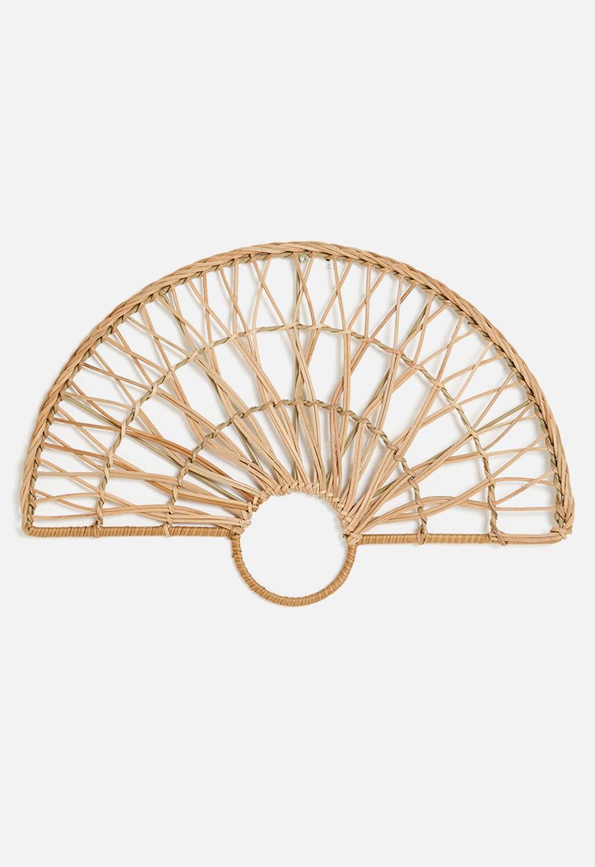 Sixth Floor - Rattan Fan Wall Art - Natural