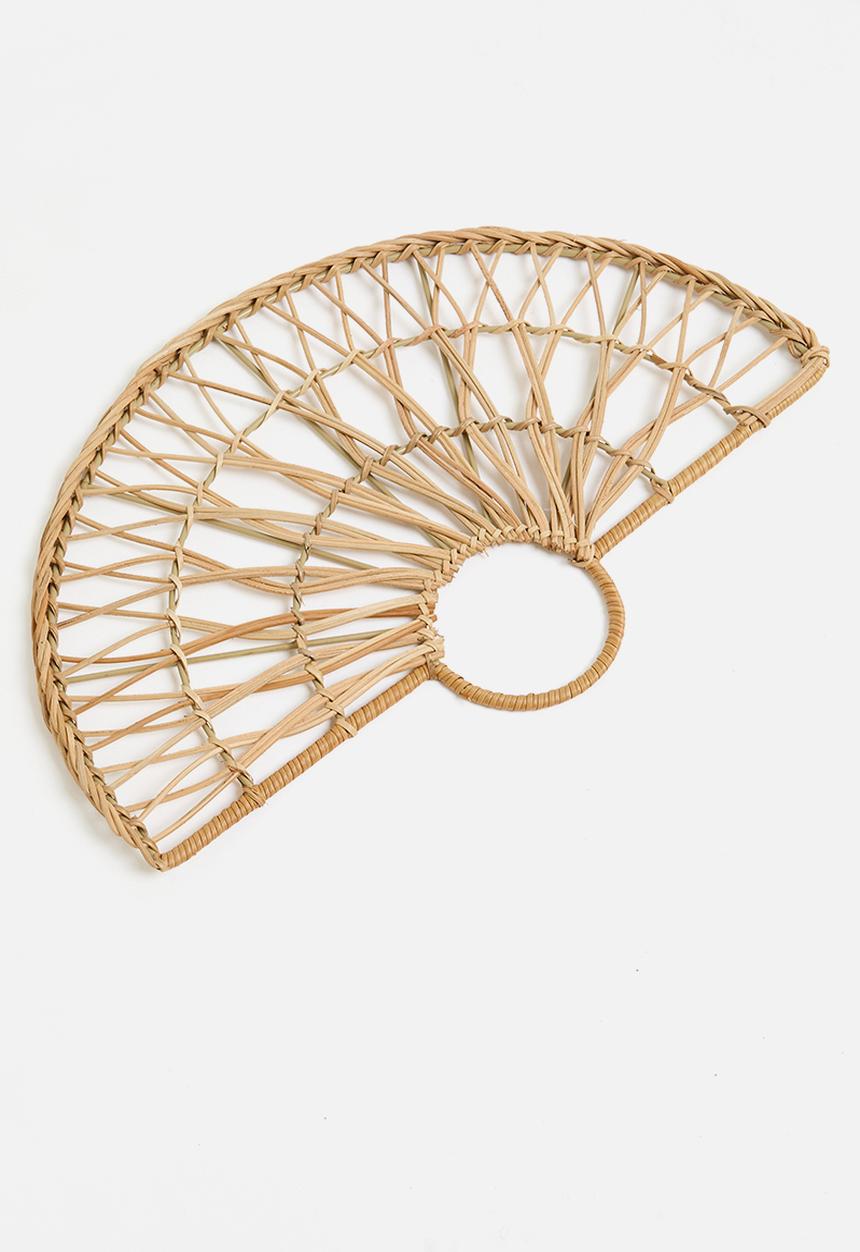 Sixth Floor - Rattan Fan Wall Art - Natural