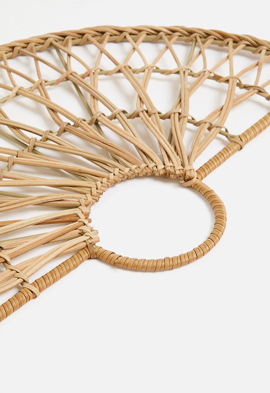 Sixth Floor - Rattan Fan Wall Art - Natural