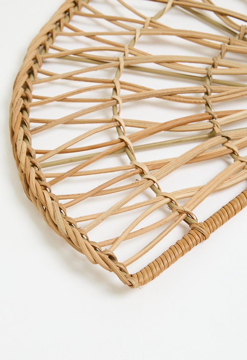 Sixth Floor - Rattan Fan Wall Art - Natural